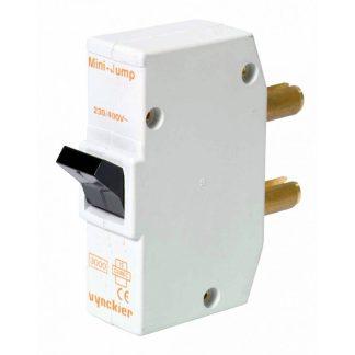 Disjoncteur 2A 4A 6A 10A 16A 20A 25A 32A 40A à broches 20mm/7mm, à bascule.
