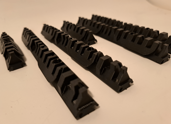 Harpe électrique : set de barrettes tendeuses de fil