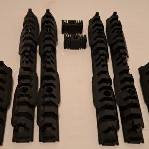 Harpe électrique : set de barrettes tendeuses de fil